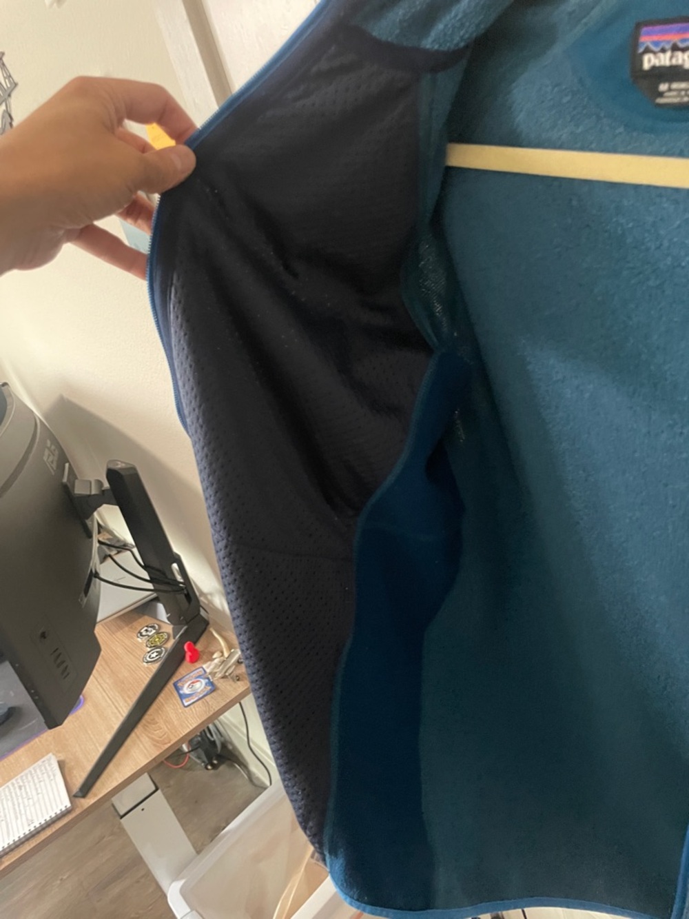 Patagonia Teal Blue Full-Zip Fleece Jacket - Picture 9 of 9